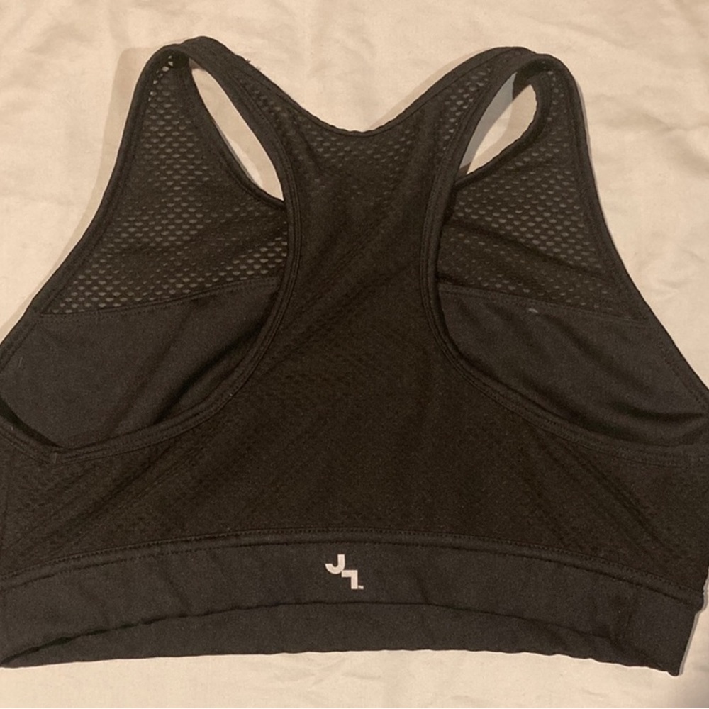 Joy Lab medium black mesh halter top sports bra